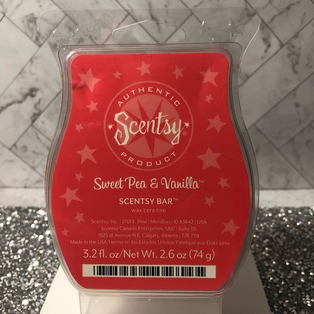 Scentsy Wax Bar - Sweet Pea & Vanilla, Retired & Unused